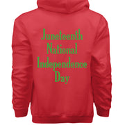 Hanes Mens Cotton Pullover Hood Juneteenth National Independence Day