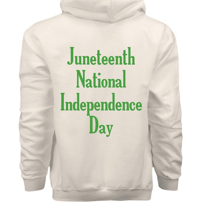Hanes Mens Cotton Pullover Hood Juneteenth National Independence Day