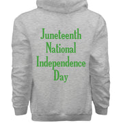 Hanes Mens Cotton Pullover Hood Juneteenth National Independence Day
