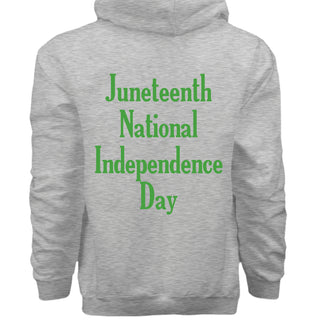Hanes Mens Cotton Pullover Hood Juneteenth National Independence Day