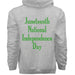Hanes Mens Cotton Pullover Hood Juneteenth National Independence Day