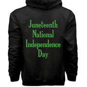 Hanes Mens Cotton Pullover Hood Juneteenth National Independence Day