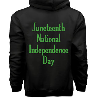 Hanes Mens Cotton Pullover Hood Juneteenth National Independence Day