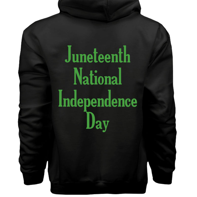 Hanes Mens Cotton Pullover Hood Juneteenth National Independence Day