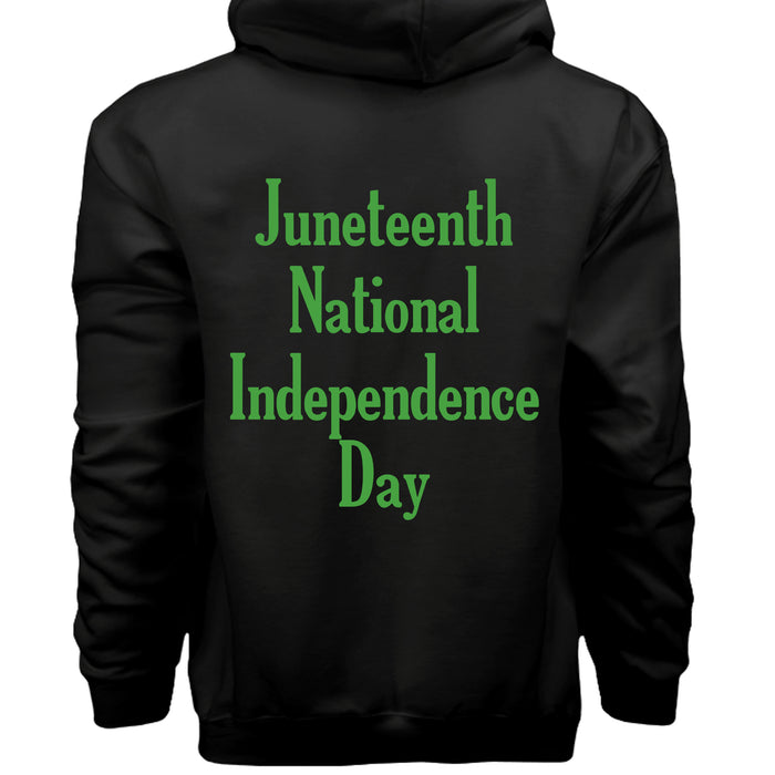 Hanes Mens Cotton Pullover Hood Juneteenth National Independence Day
