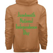 Hanes Mens Cotton Pullover Hood Juneteenth National Independence Day