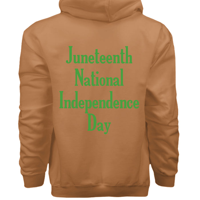 Hanes Mens Cotton Pullover Hood Juneteenth National Independence Day
