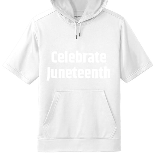 Fleece Short Sleeve Hooded Pullover Celebrate Juneteenth Day For Mens