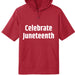 Fleece Short Sleeve Hooded Pullover Celebrate Juneteenth Day For Mens
