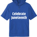 Fleece Short Sleeve Hooded Pullover Celebrate Juneteenth Day For Mens