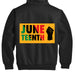 Full-Zip Hooded Sweatshirt With Thermal Lining For Mens JUNETEENTH FREE