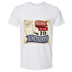 Polyester Performance T-Shirt For Mens Juneteenth 19 Day Special