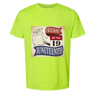 Polyester Performance T-Shirt For Mens Juneteenth 19 Day Special