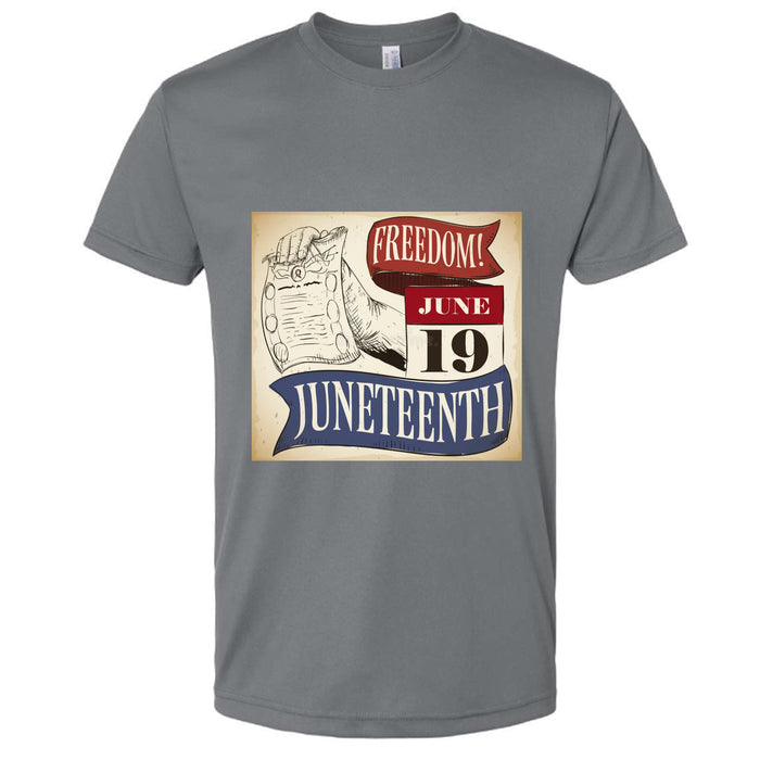 Polyester Performance T-Shirt For Mens Juneteenth 19 Day Special