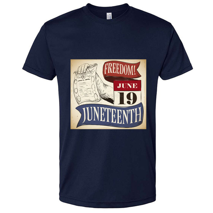 Polyester Performance T-Shirt For Mens Juneteenth 19 Day Special