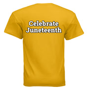 Mens Gildan G200 Adult Ultra Cotton T-Shirt Celebrate Juneteenth