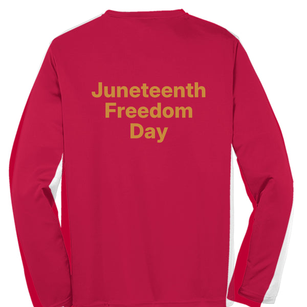 Mens Long Sleeve Tee ST420LS Juneteenth Day Special