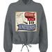 TD085 Ladies' Cropped Oversize Hood Celebrate Juneteenth Day