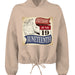 TD085 Ladies' Cropped Oversize Hood Celebrate Juneteenth Day