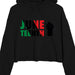 Lane Seven LS12000 Ladies' Crop Hooded Sweatshirt Juneteenth Day