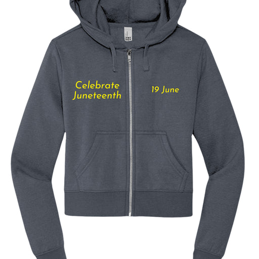 Womens Fleece Full-Zip Hoodie DT6103 - Juneteenth Day