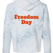8853 Women's Crop Hooded Sweatshirt - Juneteenth Freedom Day