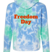 8853 Women's Crop Hooded Sweatshirt - Juneteenth Freedom Day