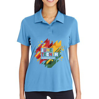 TT51W Ladies' Zone Performance Polo - Juneteenth Day