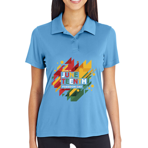 TT51W Ladies' Zone Performance Polo - Juneteenth Day