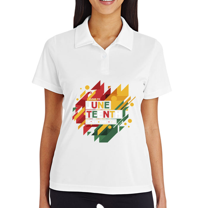 TT51W Ladies' Zone Performance Polo - Juneteenth Day