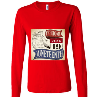 B6500 Ladies' Jersey Long-Sleeve T-Shirt Juneteenth Day