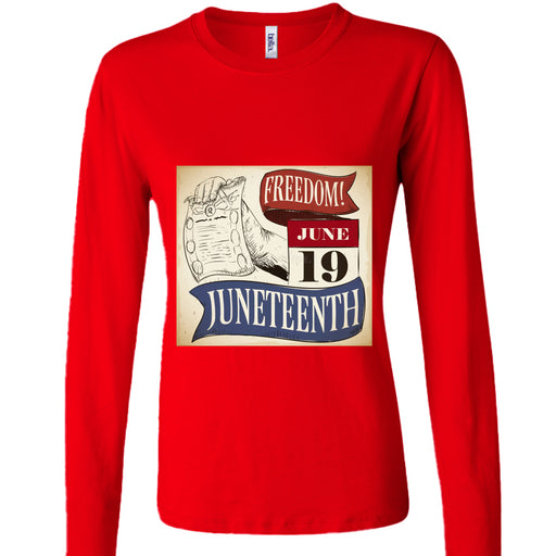 B6500 Ladies' Jersey Long-Sleeve T-Shirt Juneteenth Day