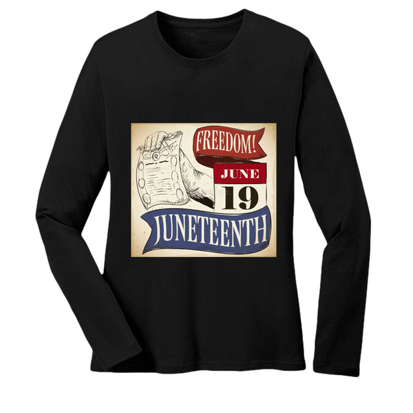 B6500 Ladies' Jersey Long-Sleeve T-Shirt Juneteenth Day