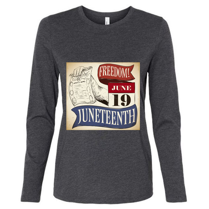 B6500 Ladies' Jersey Long-Sleeve T-Shirt Juneteenth Day