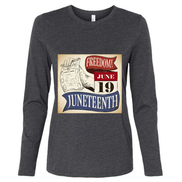 B6500 Ladies' Jersey Long-Sleeve T-Shirt Juneteenth Day