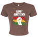 Canvas 1010BE Ladies' Micro Ribbed Baby Tee - Juneteenth Day