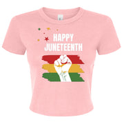 Canvas 1010BE Ladies' Micro Ribbed Baby Tee - Juneteenth Day