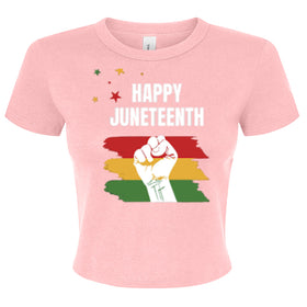 Canvas 1010BE Ladies' Micro Ribbed Baby Tee - Juneteenth Day