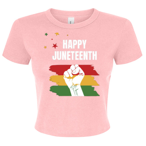Canvas 1010BE Ladies' Micro Ribbed Baby Tee - Juneteenth Day