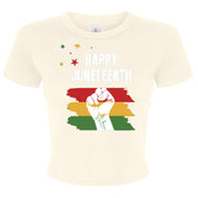 Canvas 1010BE Ladies' Micro Ribbed Baby Tee - Juneteenth Day