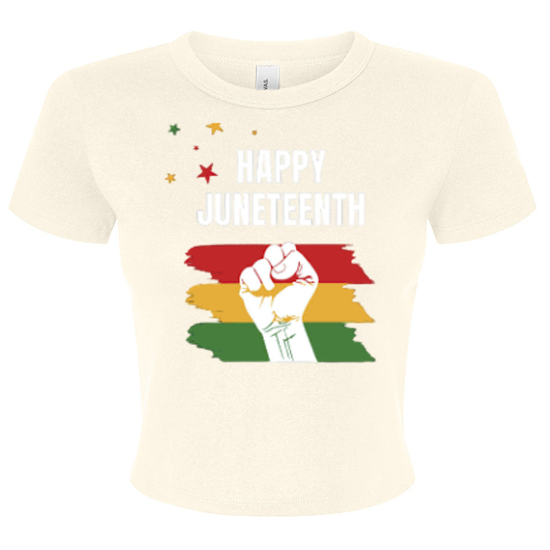 Canvas 1010BE Ladies' Micro Ribbed Baby Tee - Juneteenth Day