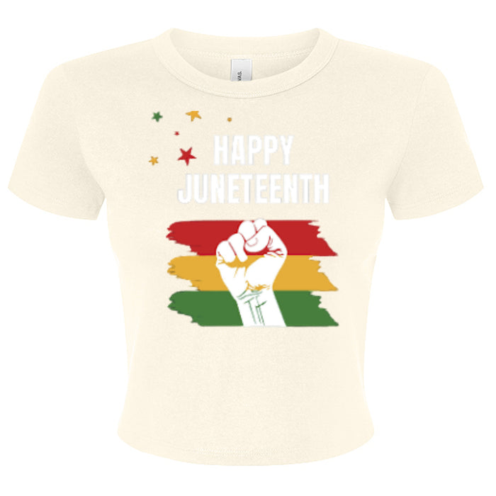 Canvas 1010BE Ladies' Micro Ribbed Baby Tee - Juneteenth Day