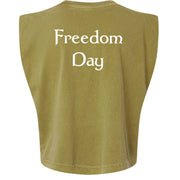 American Apparel Womens Garment Dyed Muscle Tank Juneteenth Day