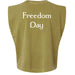 American Apparel Womens Garment Dyed Muscle Tank Juneteenth Day