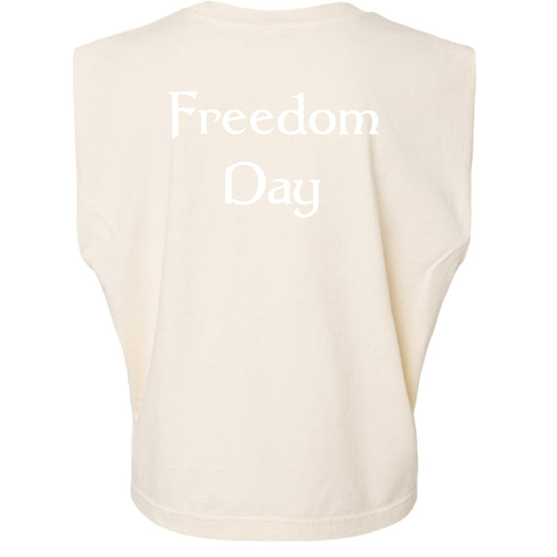 American Apparel Womens Garment Dyed Muscle Tank Juneteenth Day
