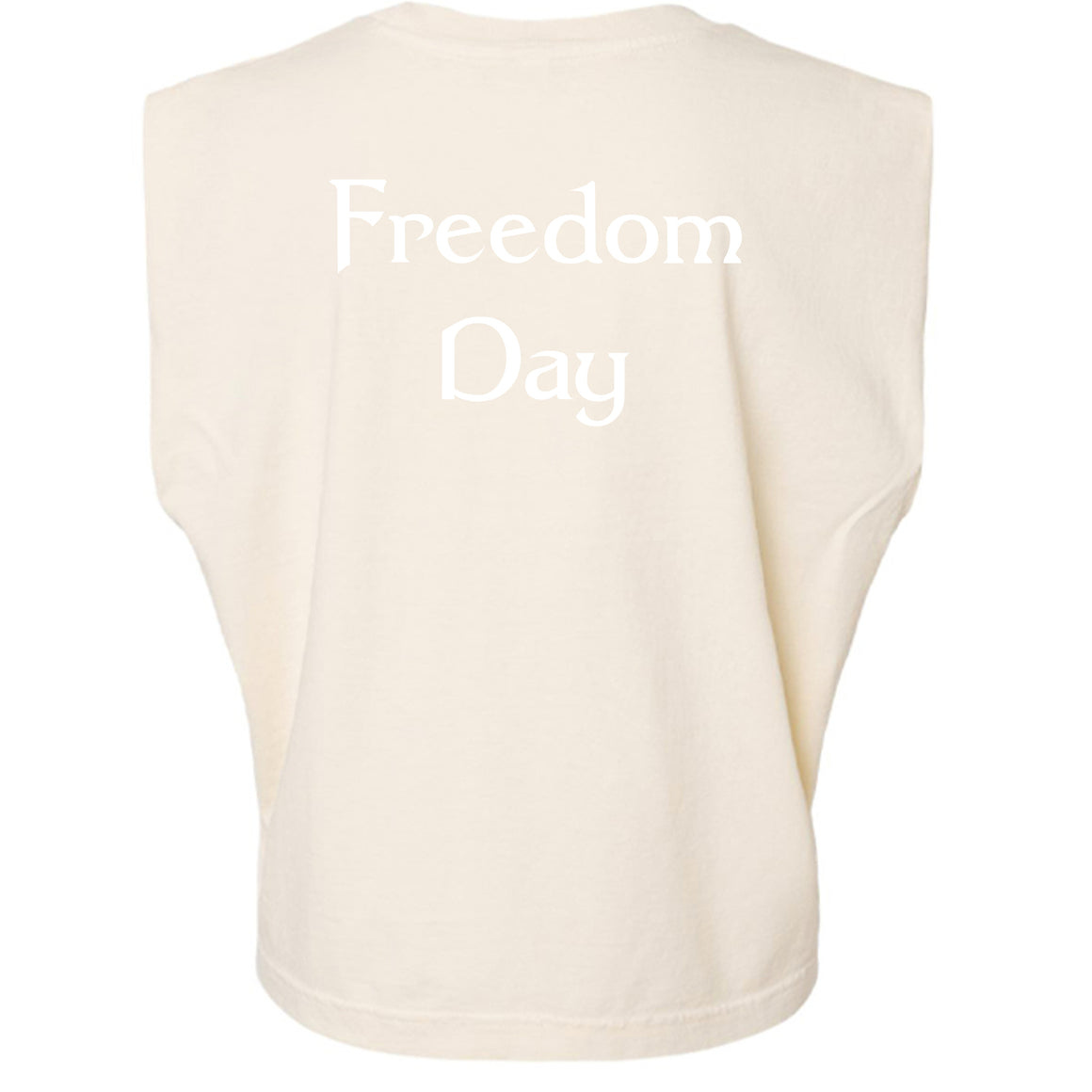 American Apparel Womens Garment Dyed Muscle Tank Juneteenth Day