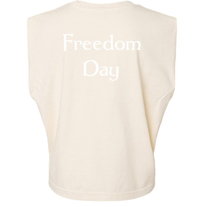 American Apparel Womens Garment Dyed Muscle Tank Juneteenth Day