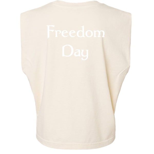 American Apparel Womens Garment Dyed Muscle Tank Juneteenth Day