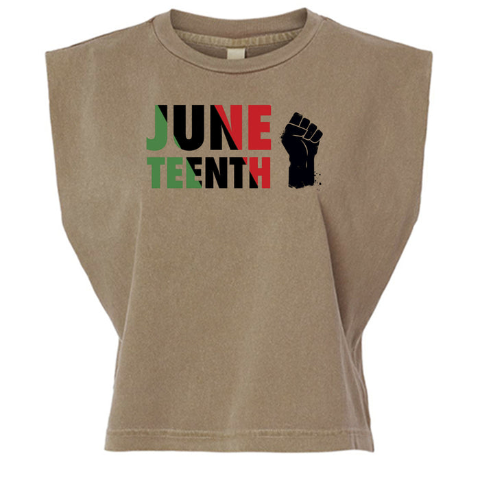 American Apparel Womens Garment Dyed Muscle Tank Juneteenth Day