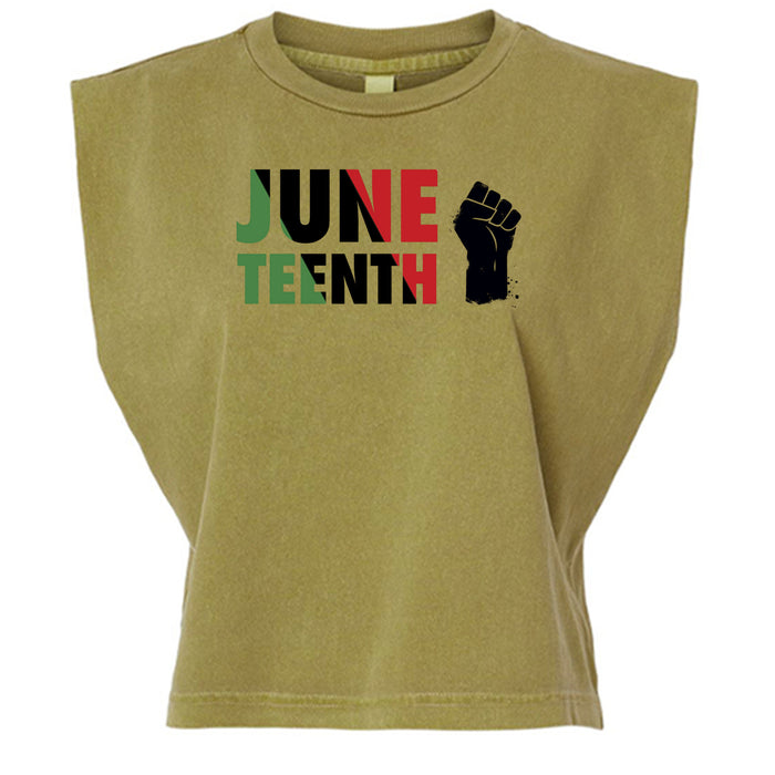 American Apparel Womens Garment Dyed Muscle Tank Juneteenth Day